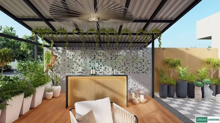 Party terrace and bar counter project detail 7